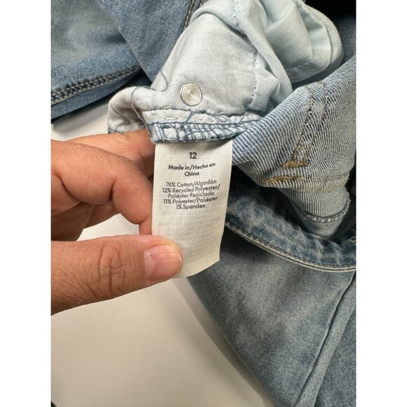 No Boundaries Women’s Bootcut Jeans Stonewashed Denim Blue Size 12 - Picture 5 of 7